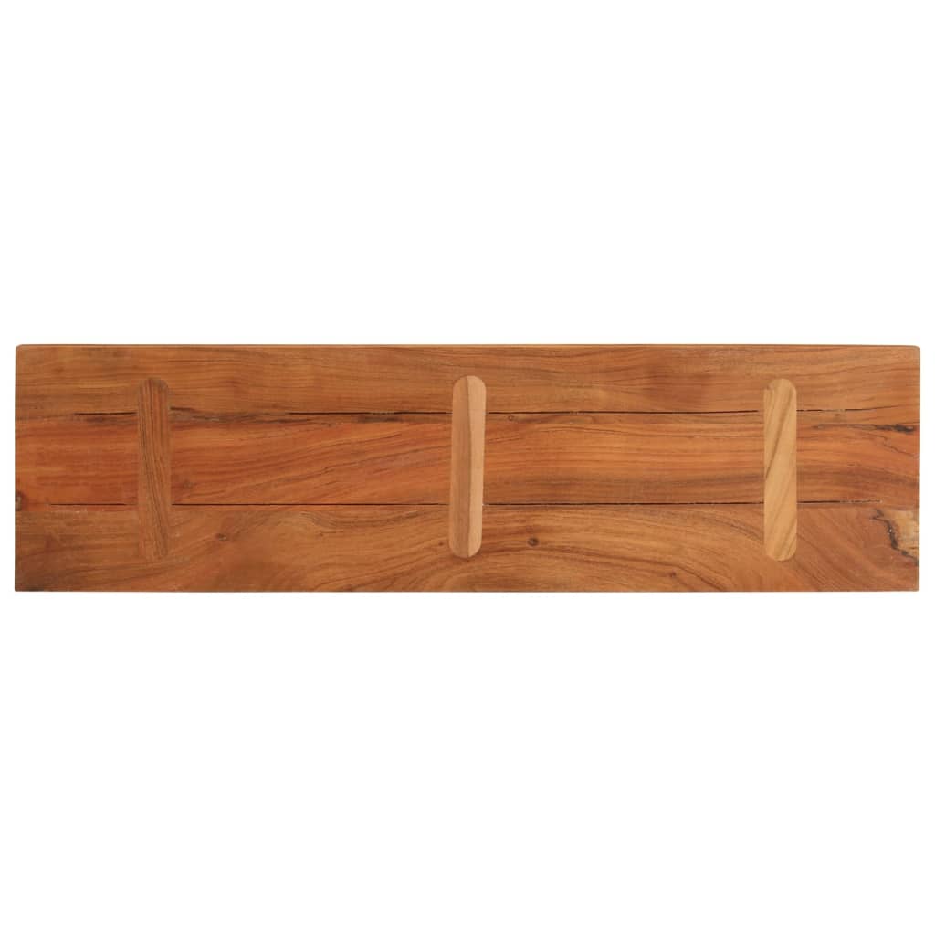 Bordplate 120x20x3,8 cm rektangulær heltre akasie