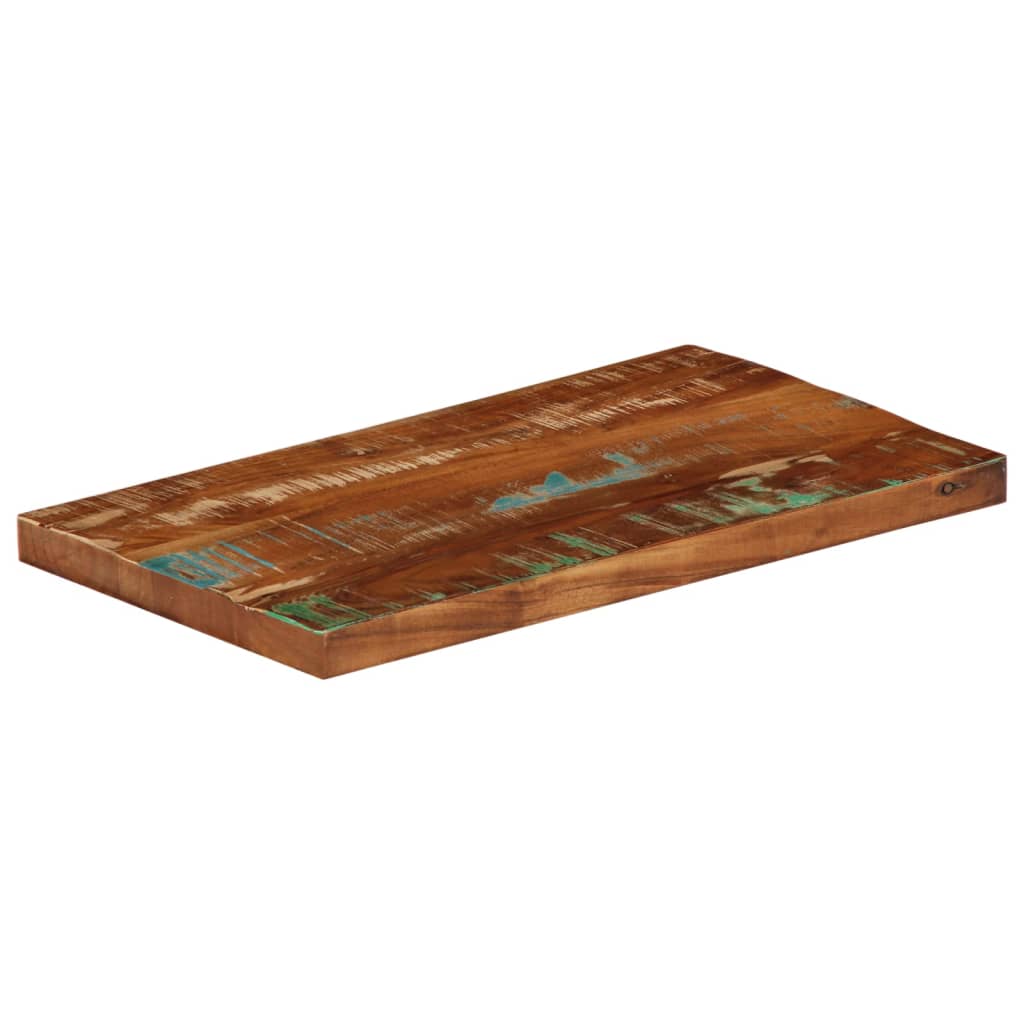Bordplate 50x20x2,5 cm rektangulær gjenvunnet heltre