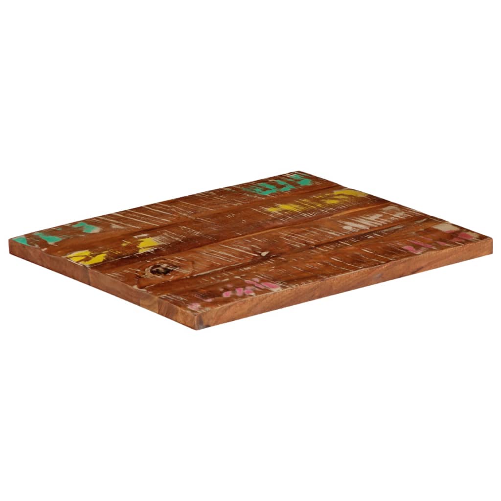 Bordplate 60x50x2,5 cm rektangulær gjenvunnet heltre
