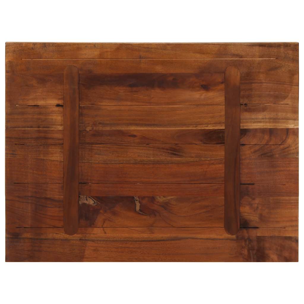 Bordplate 70x50x2,5 cm rektangulær gjenvunnet heltre