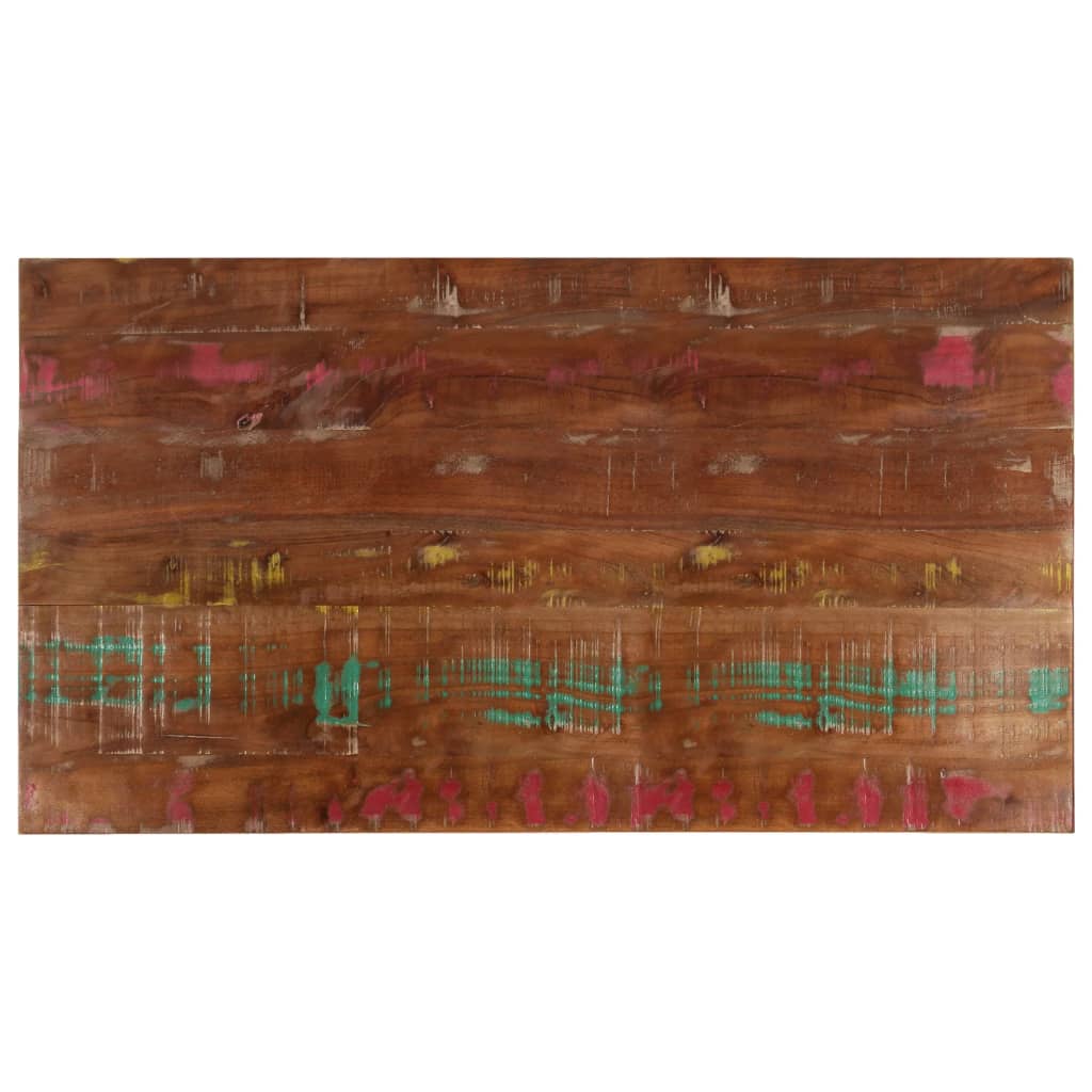 Bordplate 100x60x2,5 cm rektangulær gjenvunnet heltre vidaXL