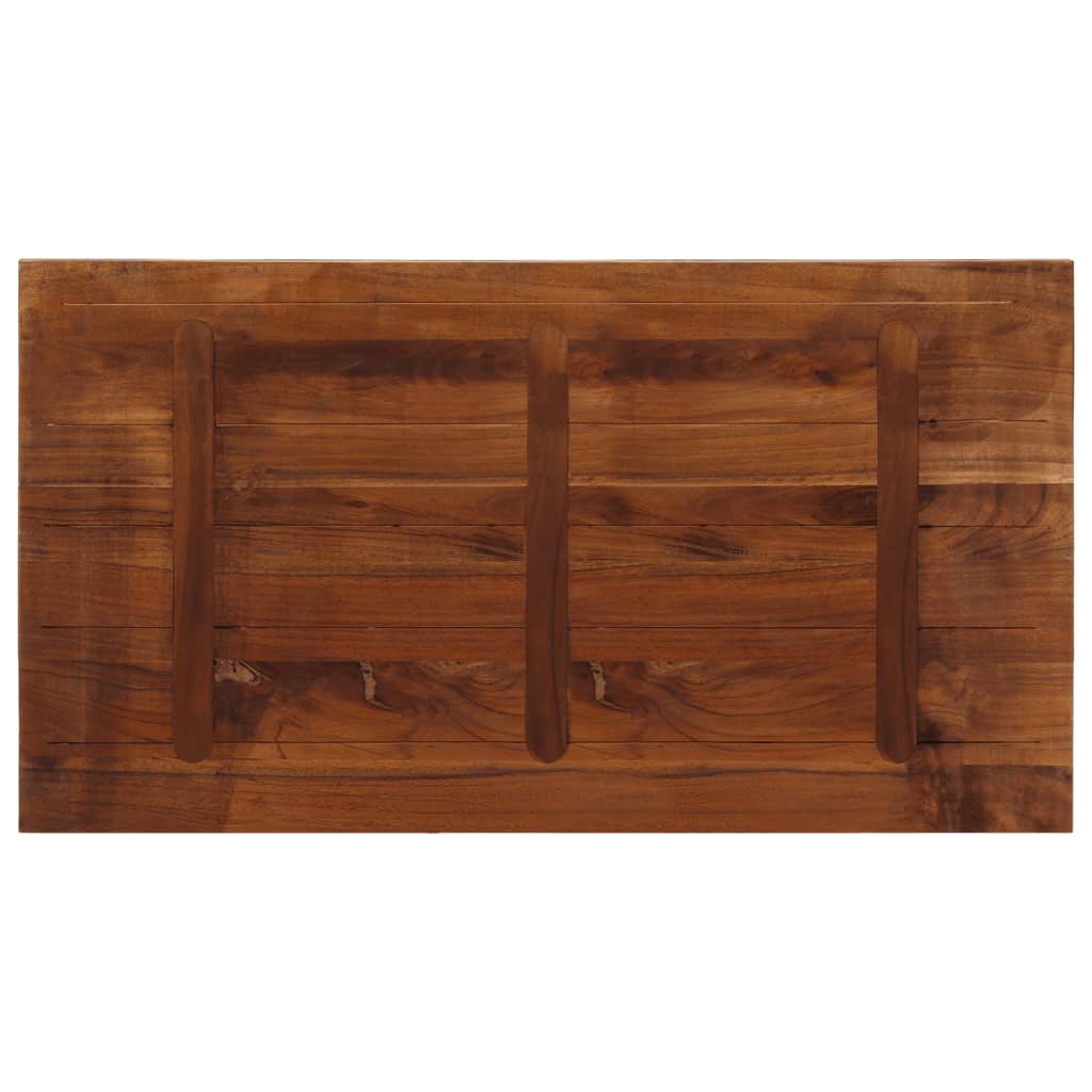 Bordplate 120x60x1,5 cm rektangulær gjenvunnet heltre vidaXL