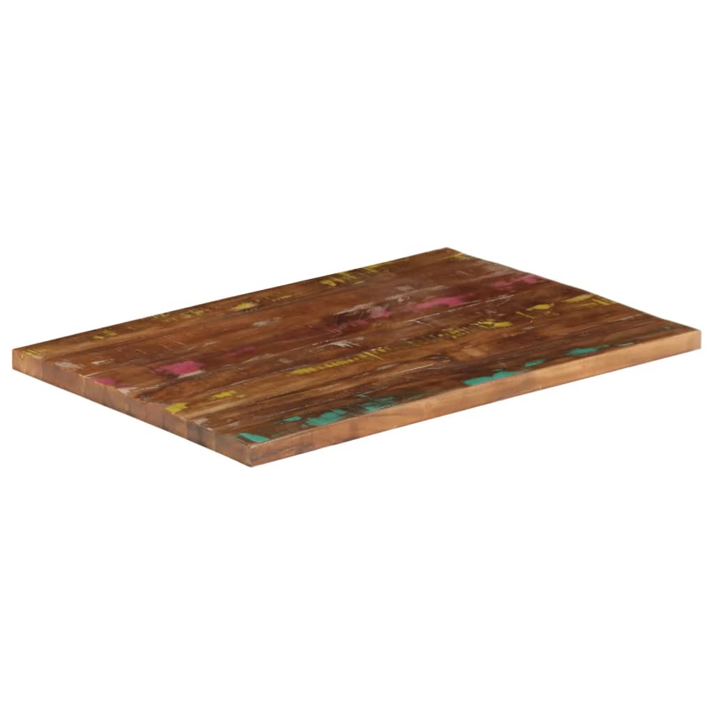 Bordplate 80x70x1,5 cm rektangulær gjenvunnet heltre vidaXL