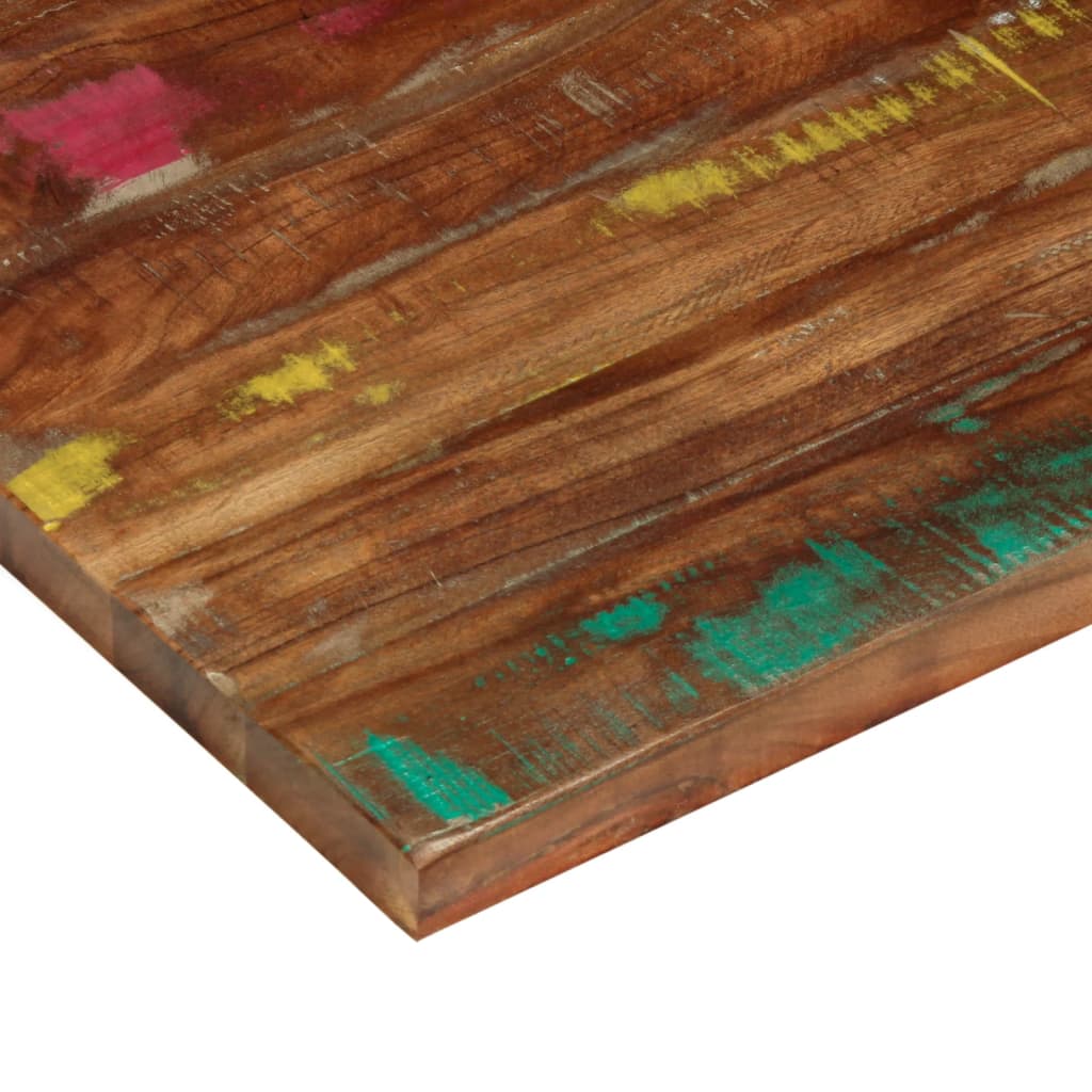 Bordplate 120x70x2,5 cm rektangulær gjenvunnet heltre vidaXL
