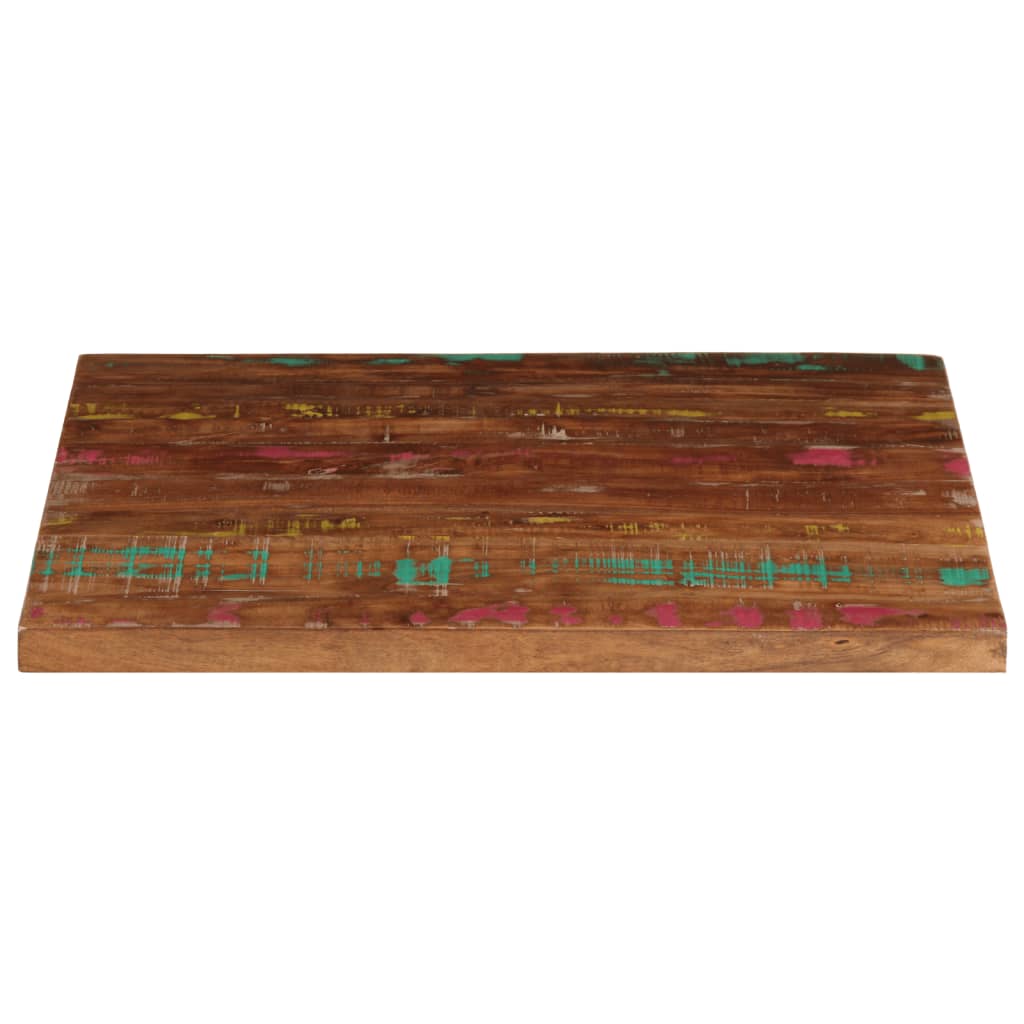 Bordplate 80x80x1,5 cm firkantet gjenvunnet heltre vidaXL