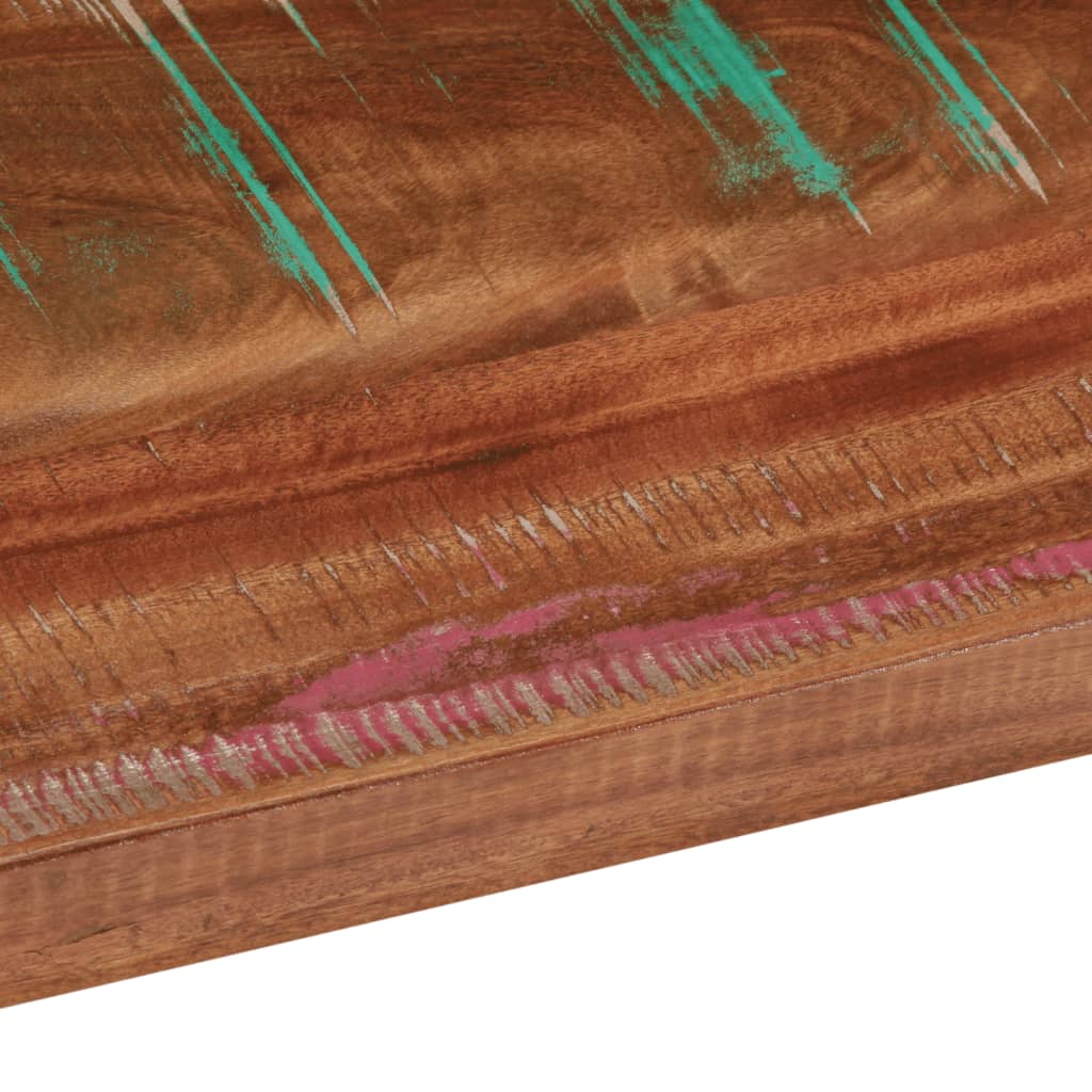 Bordplate 100x80x2,5 cm rektangulær gjenvunnet heltre