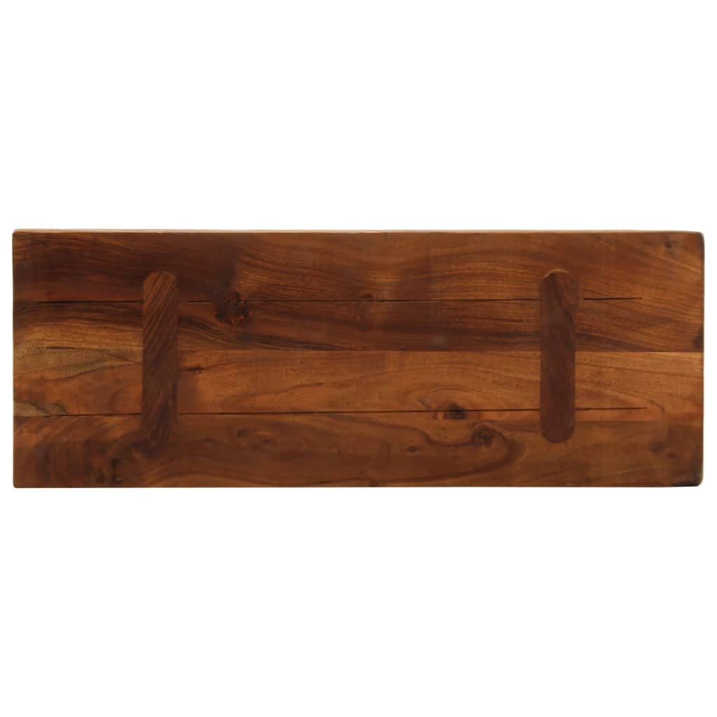 Bordplate 70x20x3,8 cm rektangulær gjenvunnet heltre vidaXL