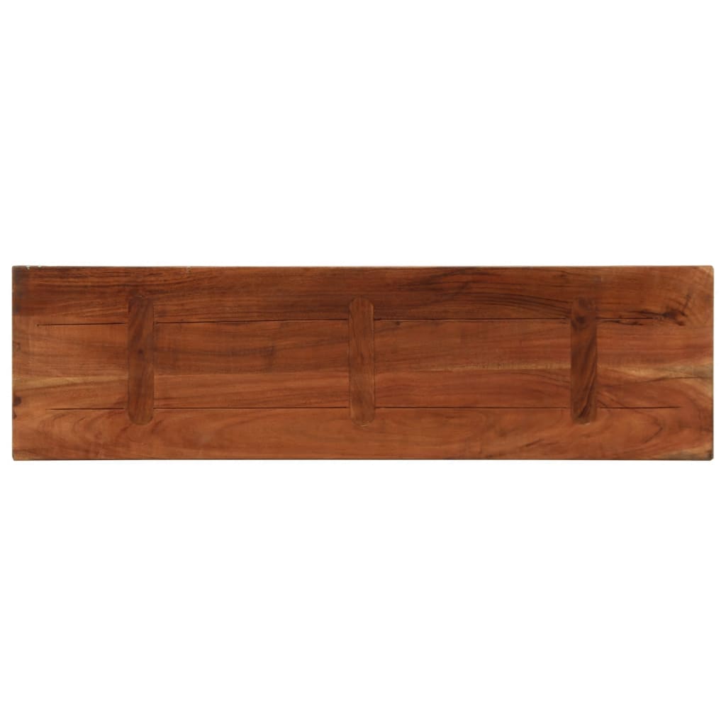 Bordplate 100x20x3,8 cm rektangulær gjenvunnet heltre vidaXL