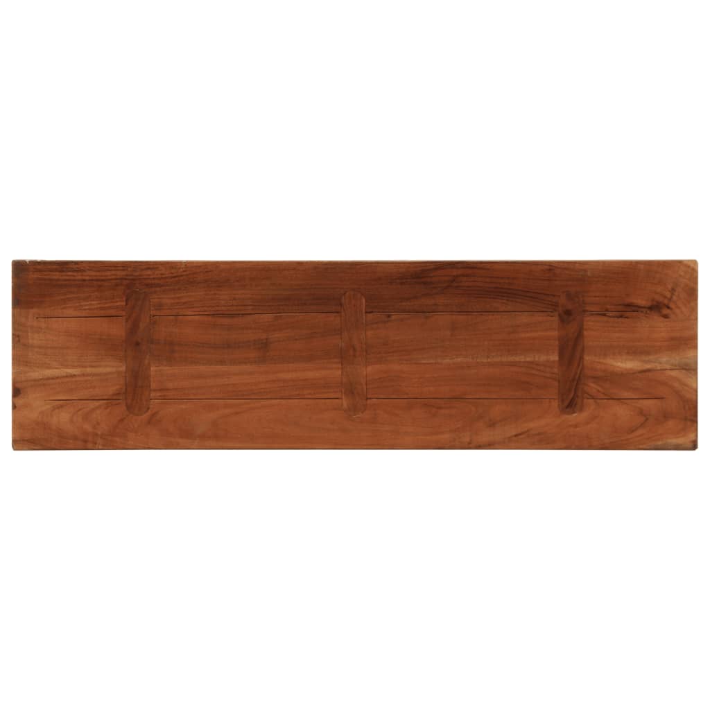 Bordplate 100x30x3,8 cm rektangulær gjenvunnet heltre vidaXL