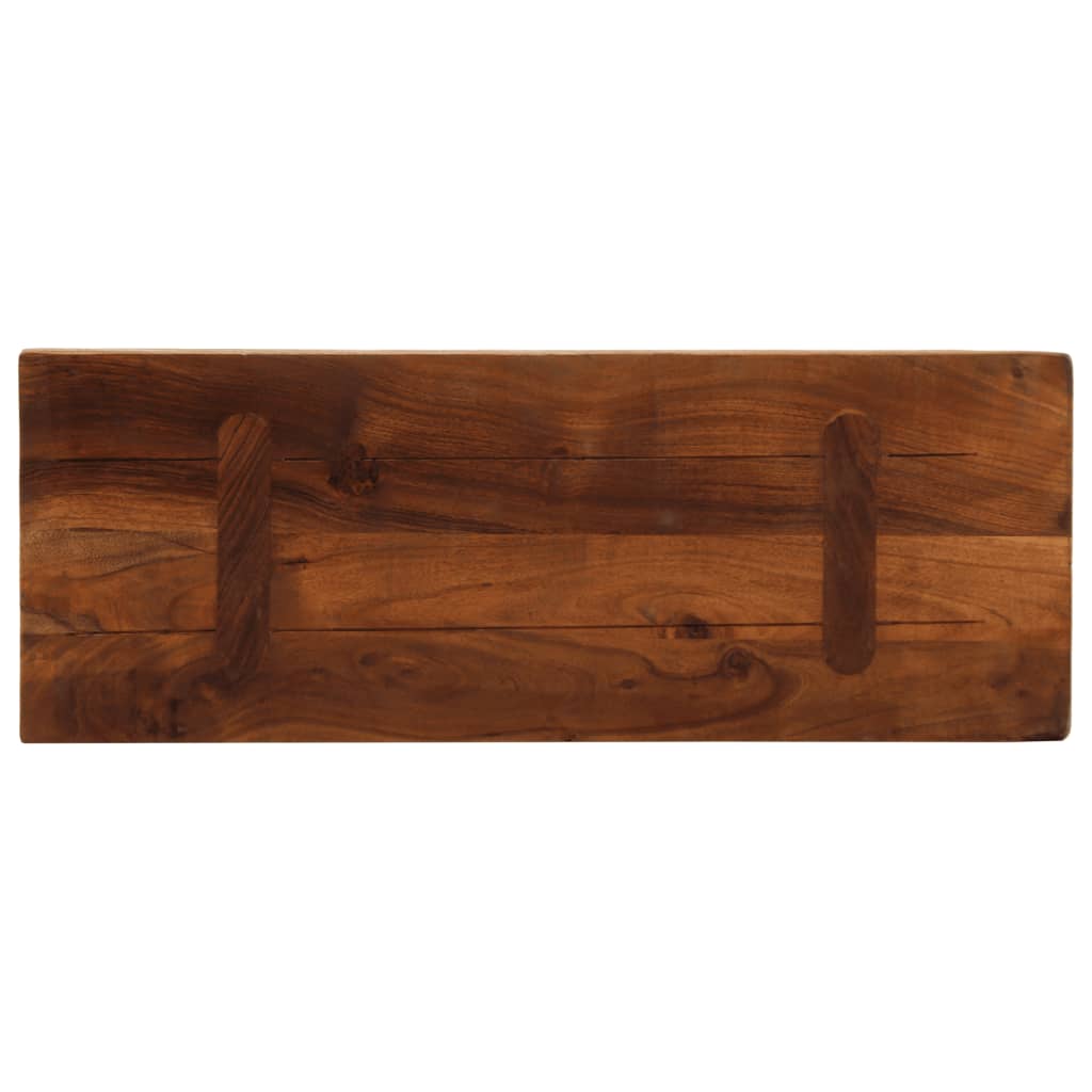 Bordplate 70x40x3,8 cm rektangulær gjenvunnet heltre vidaXL