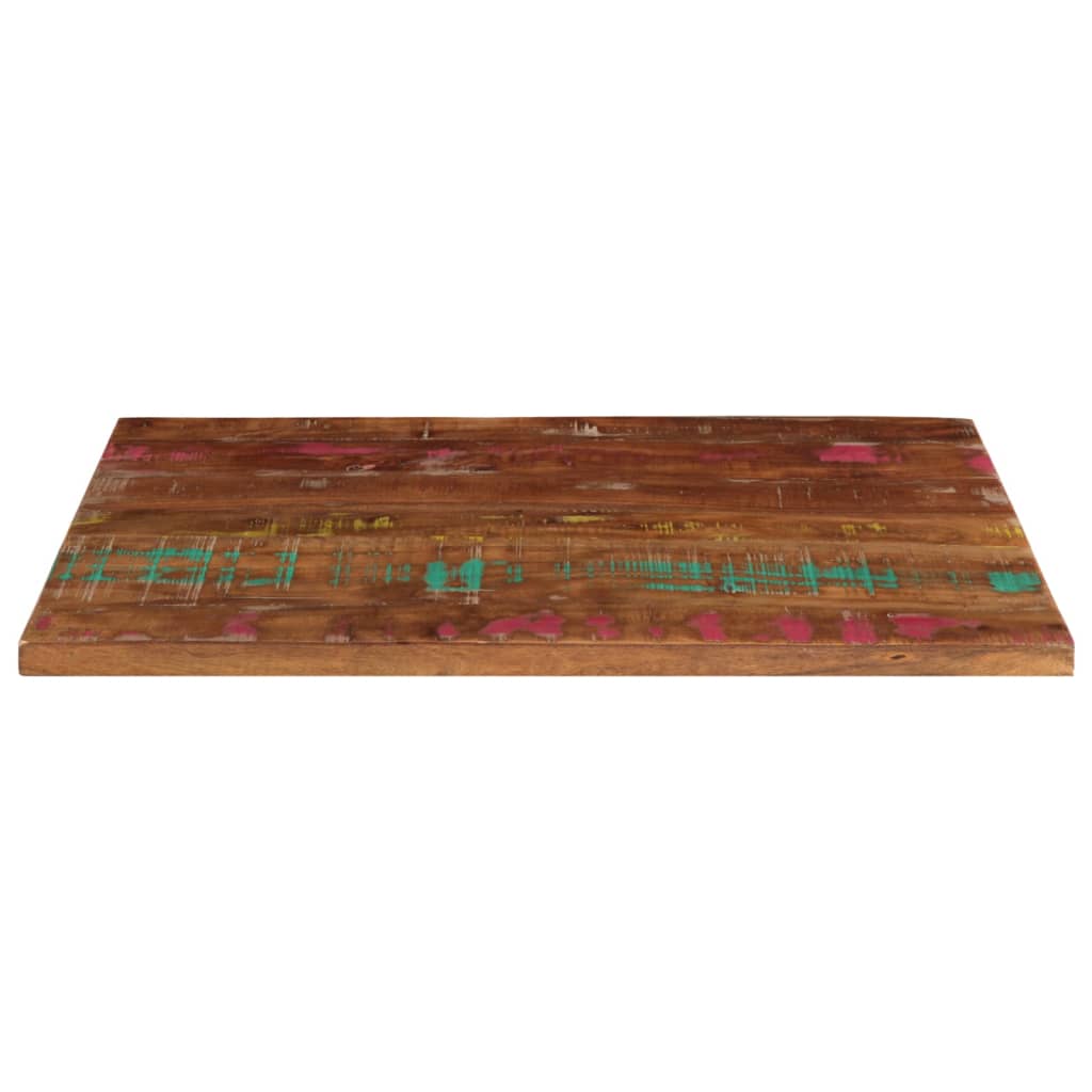 Bordplate 90x70x3,8 cm rektangulær gjenvunnet heltre
