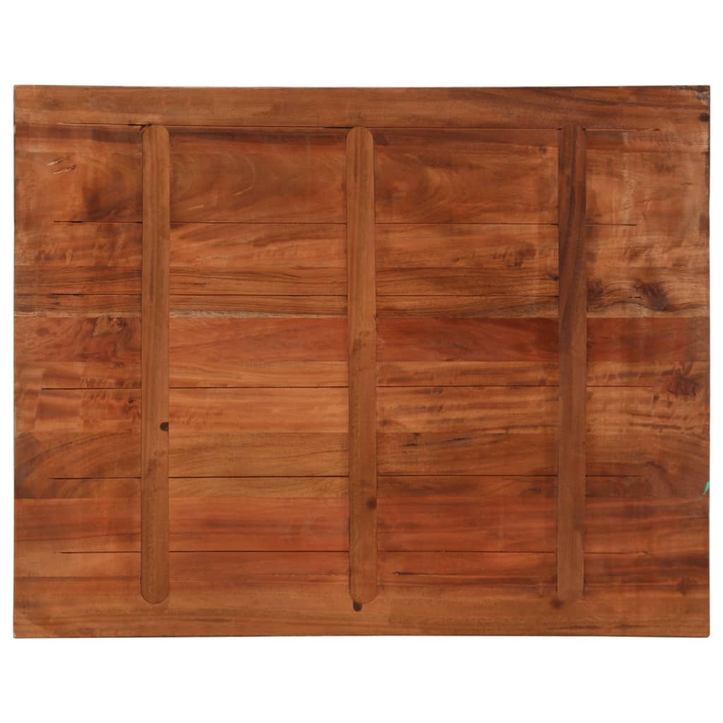 Bordplate 100x80x3,8 cm rektangulær gjenvunnet heltre
