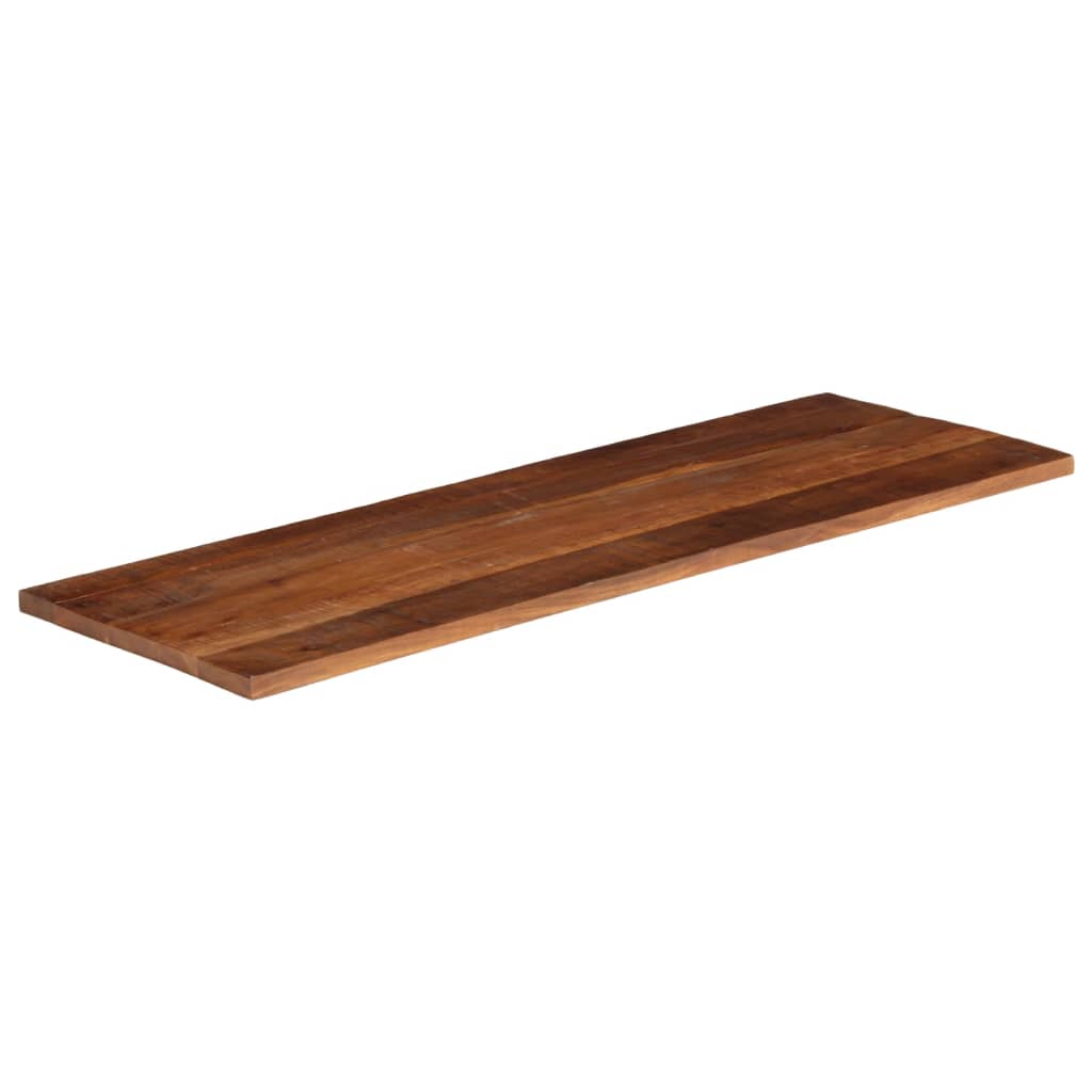 Bordplate 140x50x2,5 cm rektangulær gjenvunnet heltre
