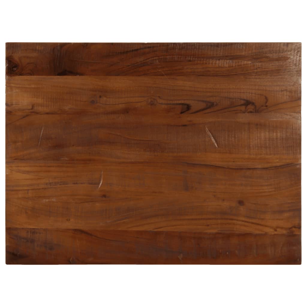 Bordplate 90x70x2,5 cm rektangulær gjenvunnet heltre