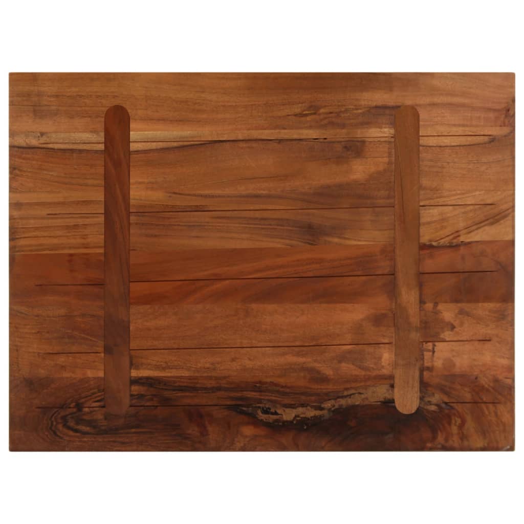 Bordplate 90x70x2,5 cm rektangulær gjenvunnet heltre