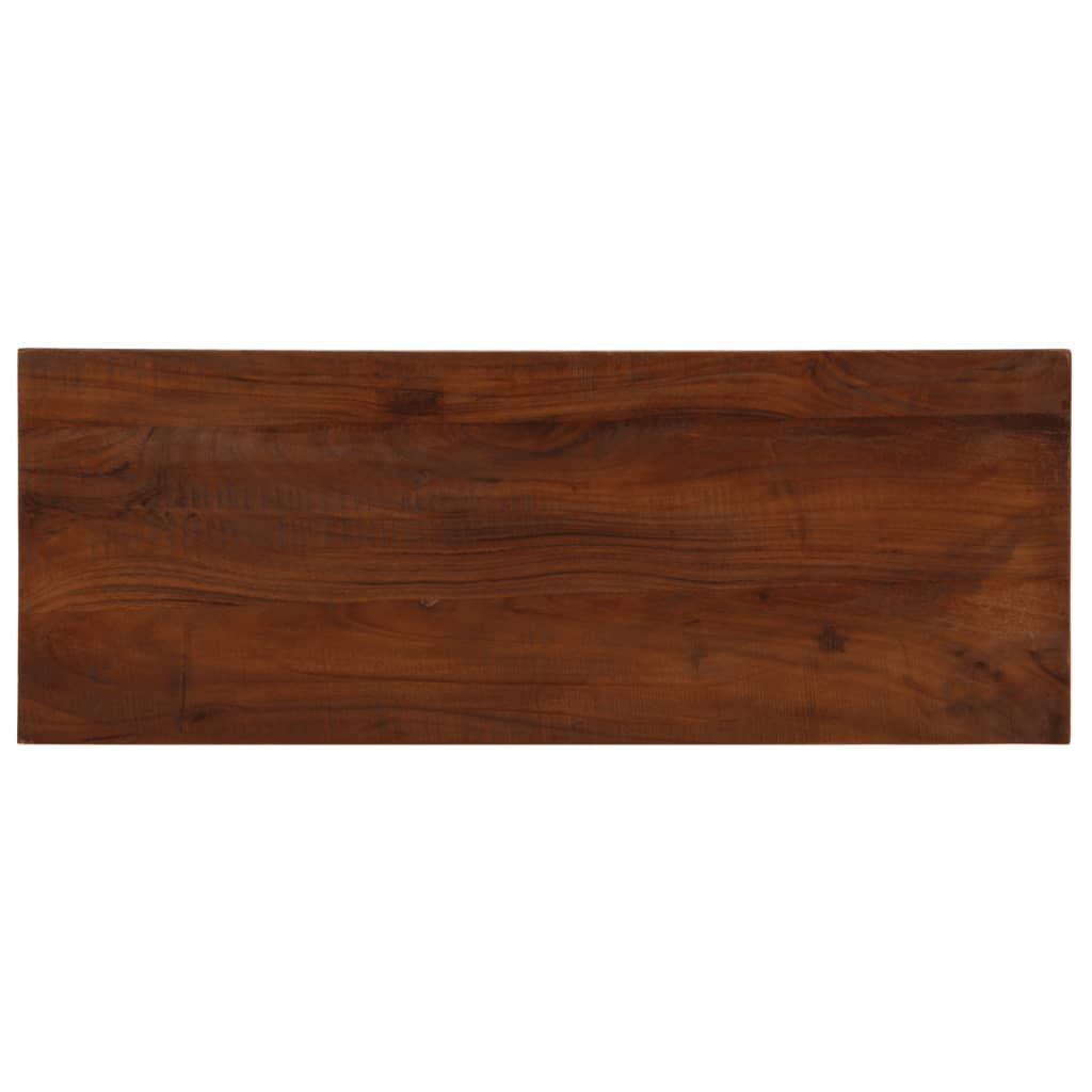 Bordplate 70x20x3,8 cm rektangulær gjenvunnet heltre