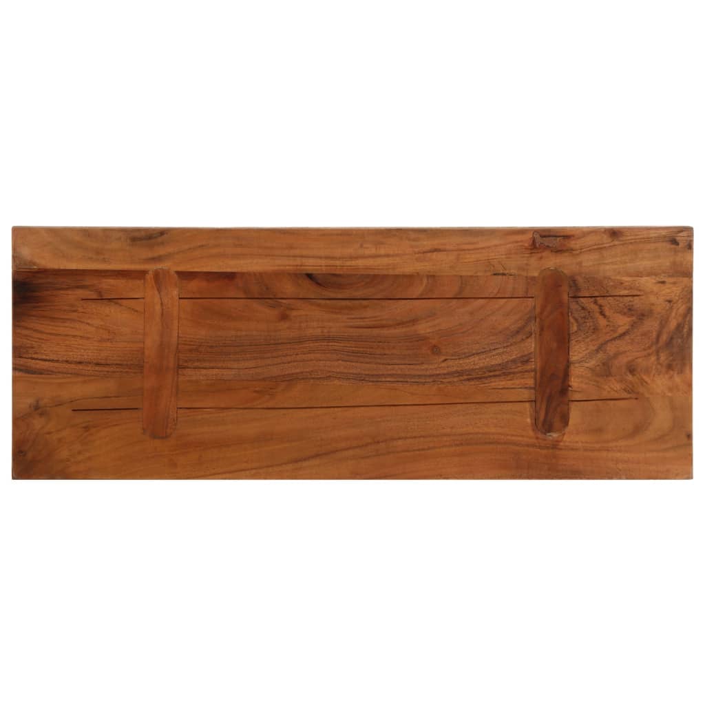 Bordplate 70x20x3,8 cm rektangulær gjenvunnet heltre