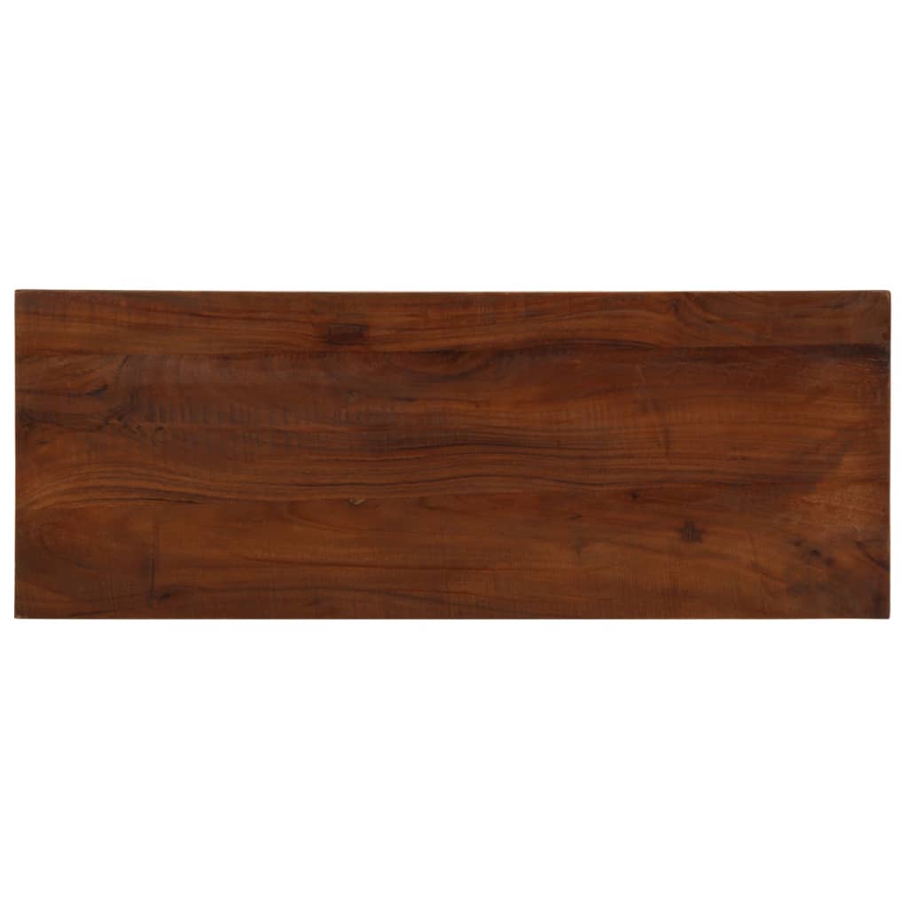 Bordplate 80x20x3,8 cm rektangulær gjenvunnet heltre
