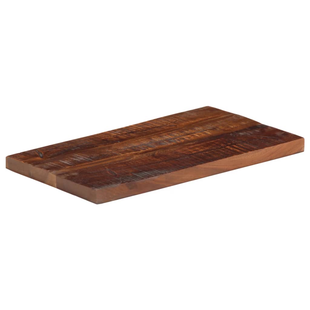 Bordplate 50x30x3,8 cm rektangulær gjenvunnet heltre