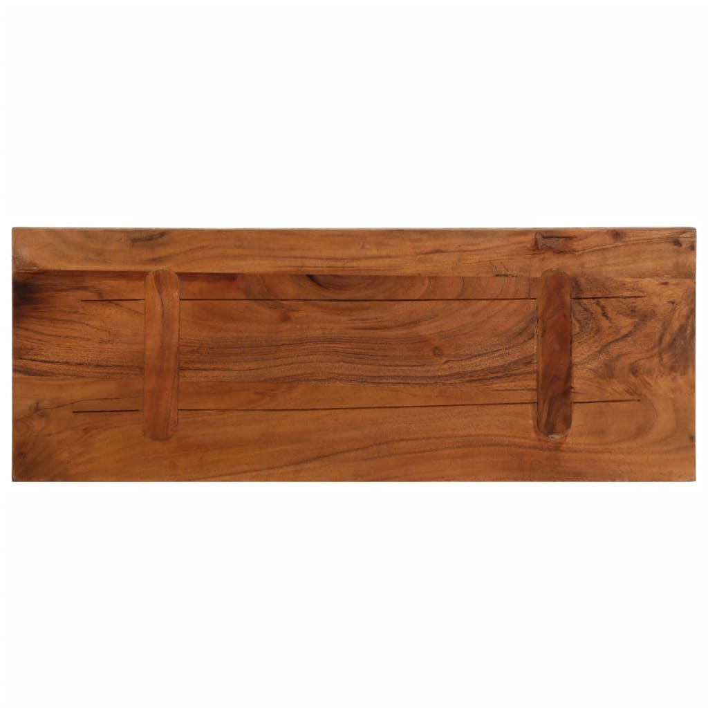 Bordplate 80x30x3,8 cm rektangulær gjenvunnet heltre