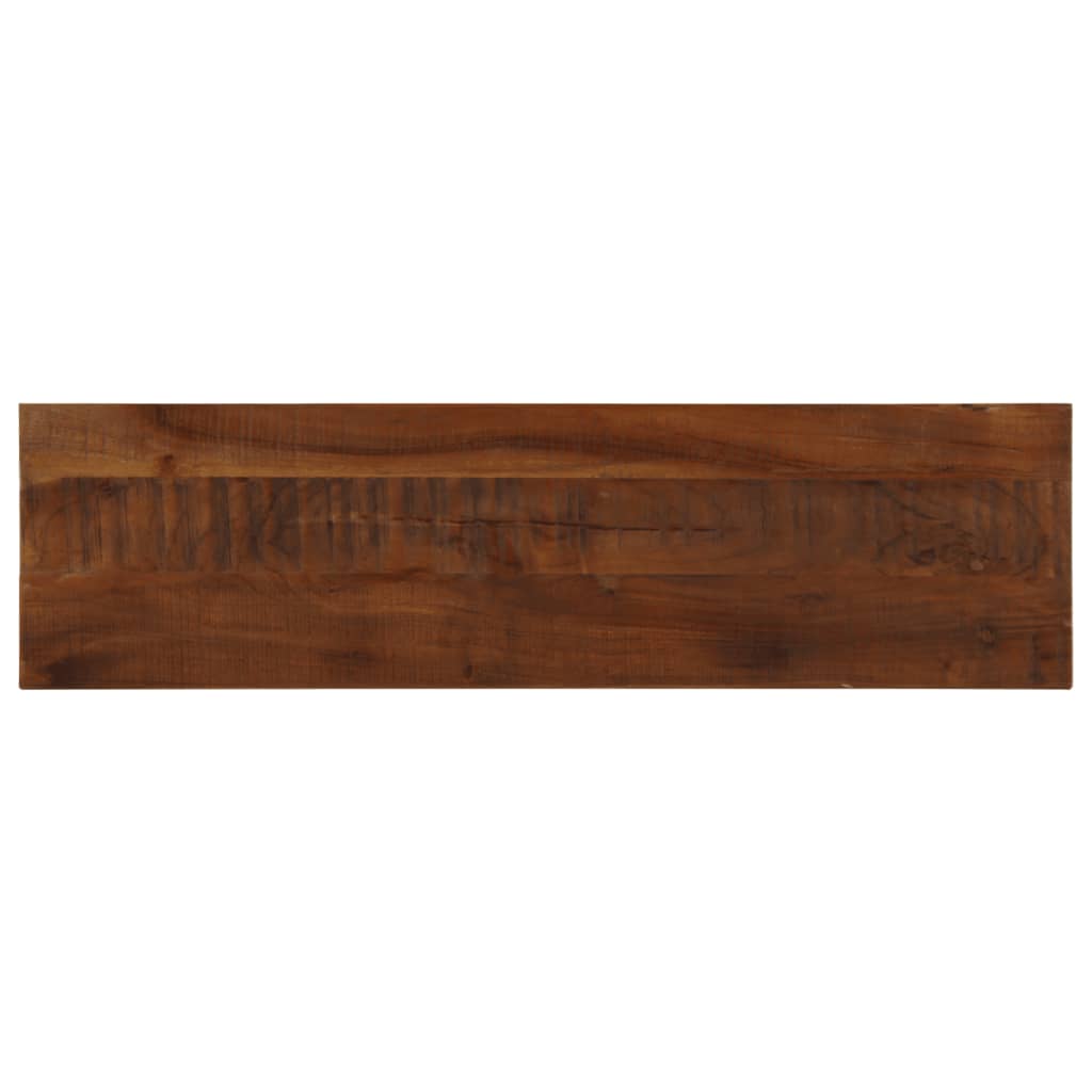 Bordplate 110x30x3,8 cm rektangulær gjenvunnet heltre