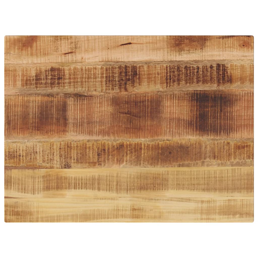 Bordplate 80x60x2,5 cm rektangulær grovt heltre mango