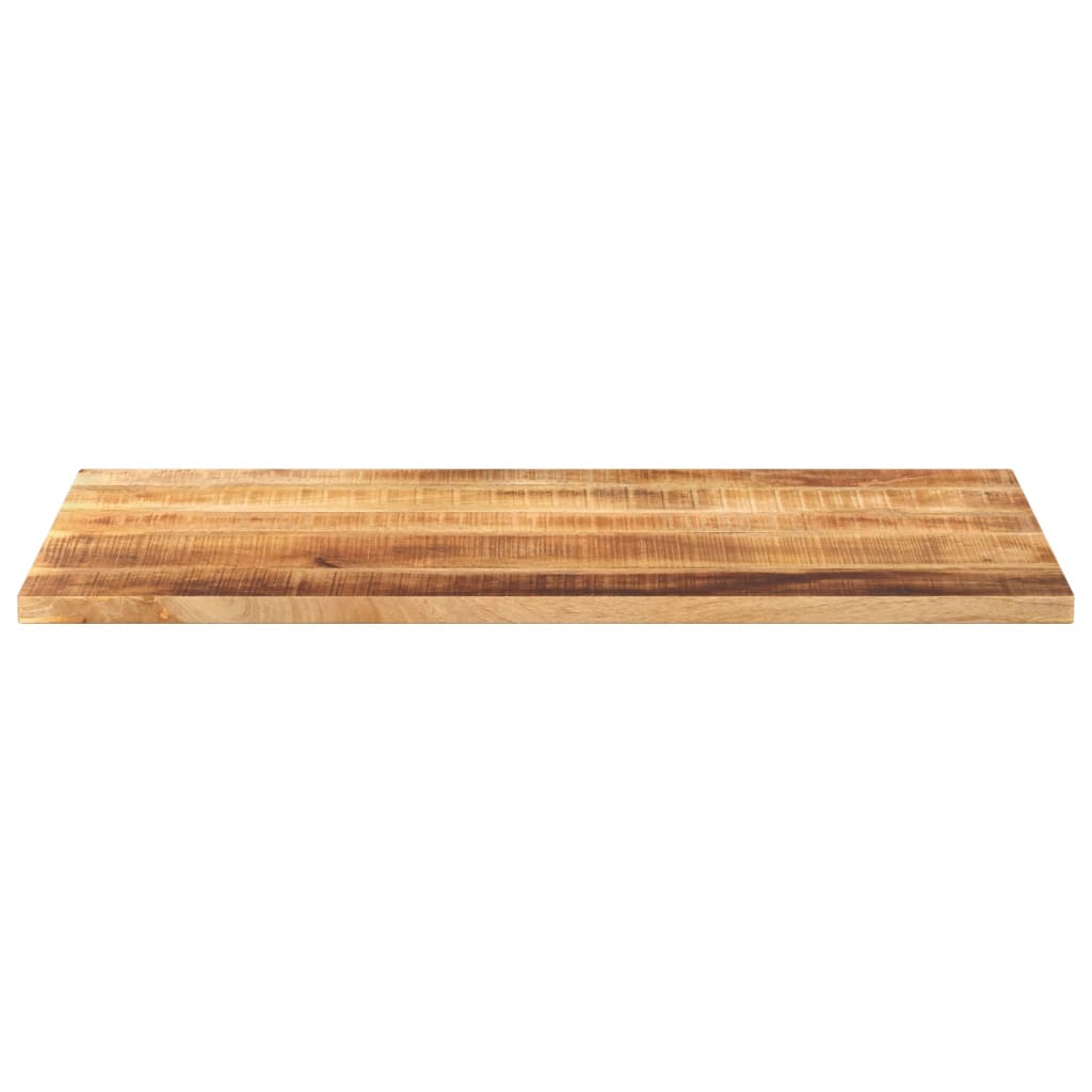 Bordplate 100x60x2,5 cm rektangulær grovt heltre mango