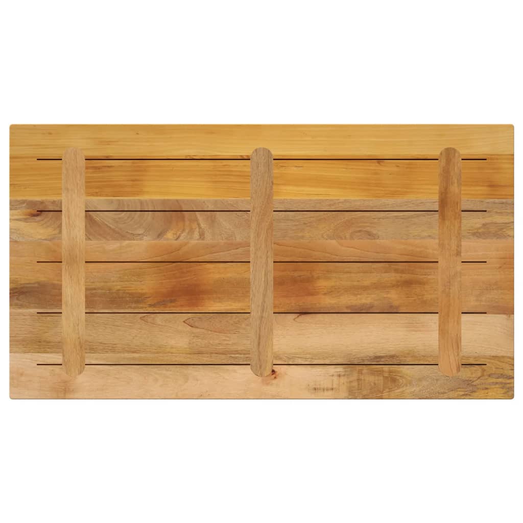 Bordplate 120x60x1,5 cm rektangulær grovt heltre mango vidaXL