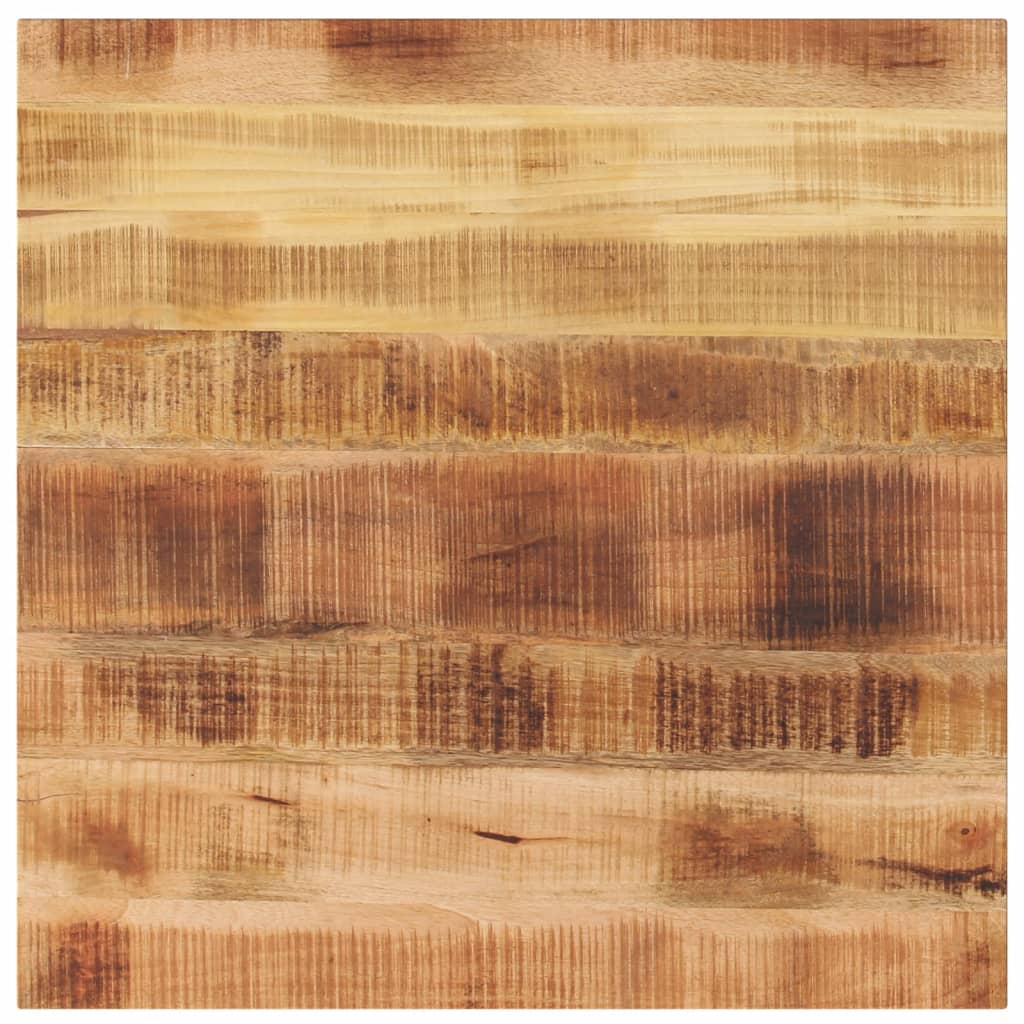 Bordplate 80x80x2,5 cm firkantet grovt heltre mango vidaXL