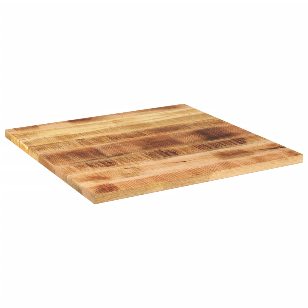 Bordplate 90x90x2,5 cm firkantet grovt heltre mango vidaXL
