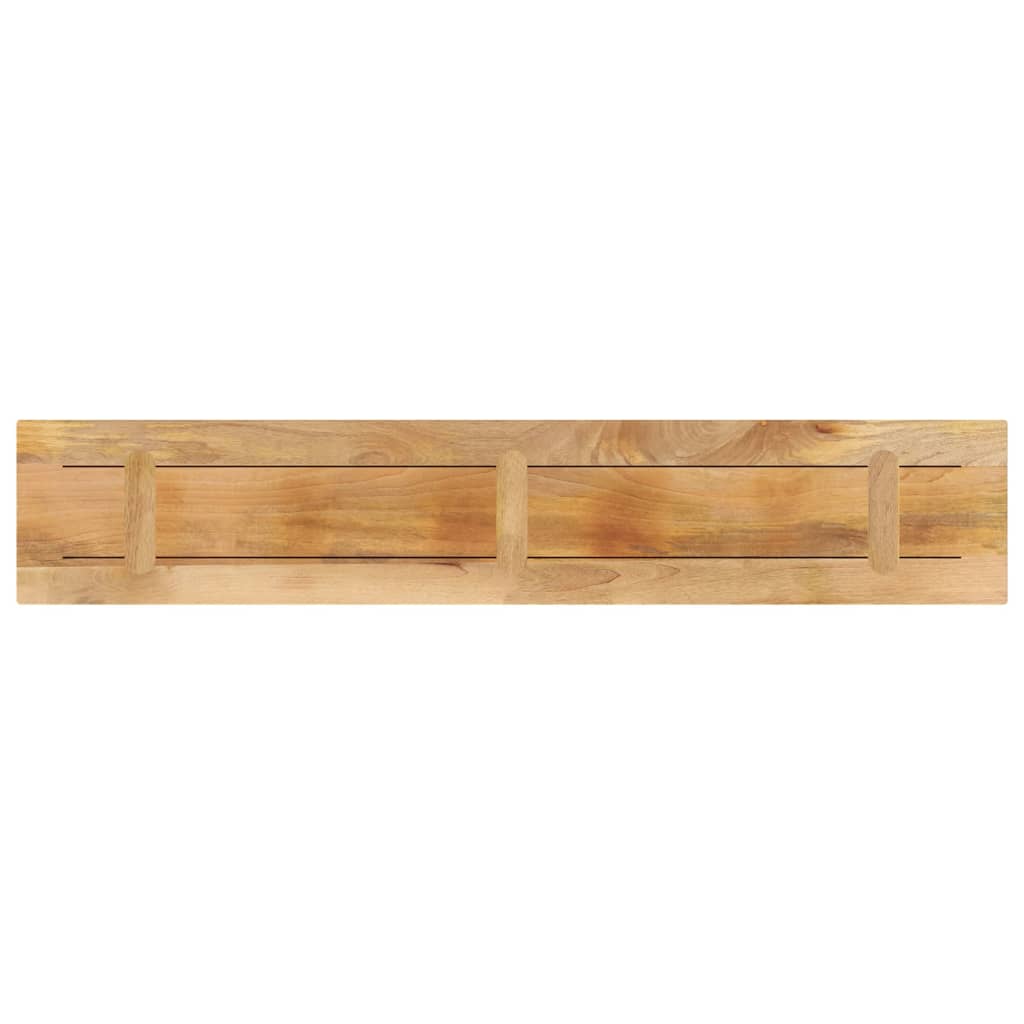 Bordplate 180x20x3,8 cm rektangulær grovt heltre mango vidaXL
