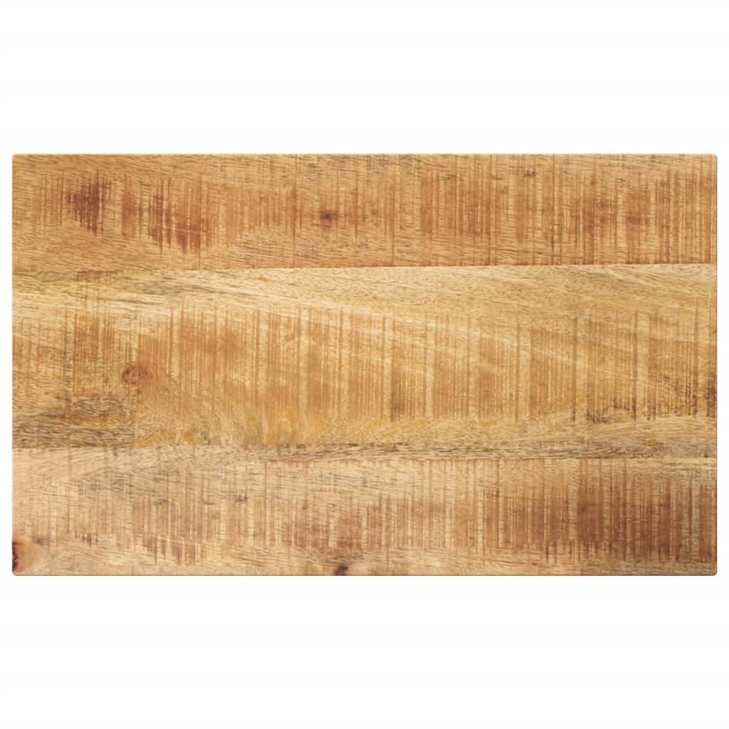 Bordplate 50x40x3,8 cm rektangulær grovt heltre mango