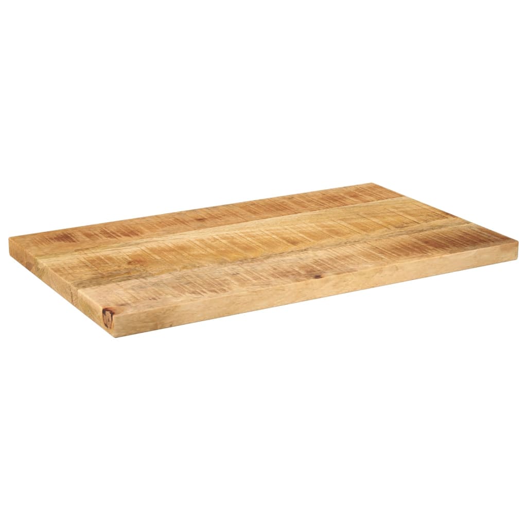 Bordplate 50x40x3,8 cm rektangulær grovt heltre mango