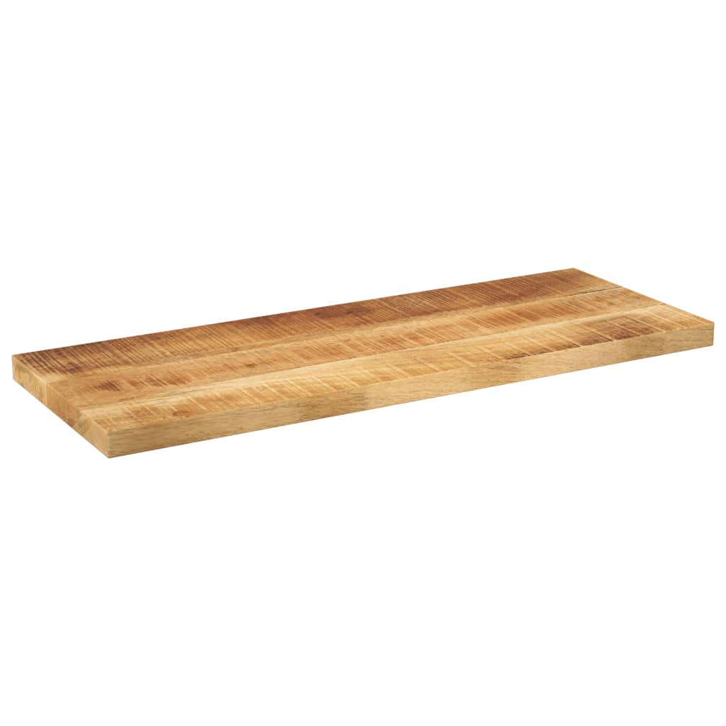 Bordplate 80x40x3,8 cm rektangulær grovt heltre mango