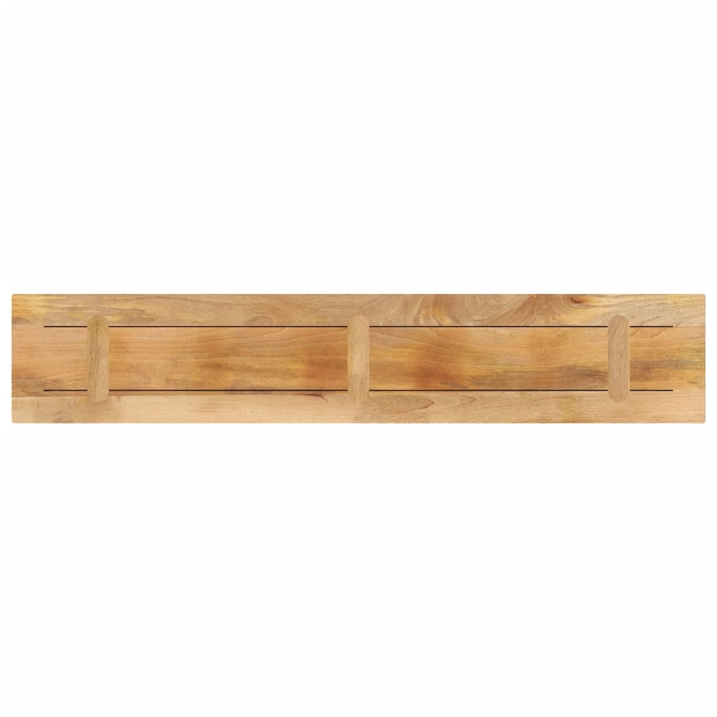 Bordplate 140x40x3,8 cm rektangulær grovt heltre mango vidaXL