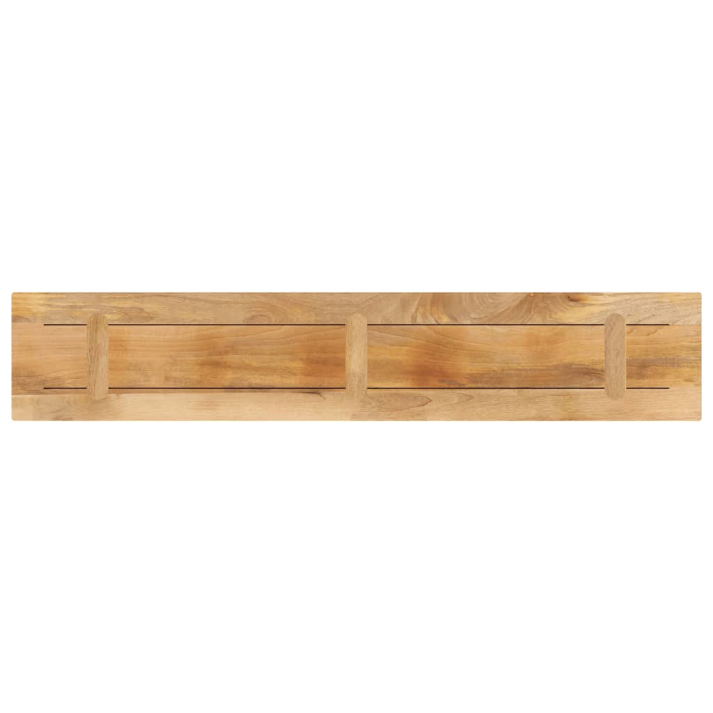 Bordplate 180x40x3,8 cm rektangulær grovt heltre mango vidaXL