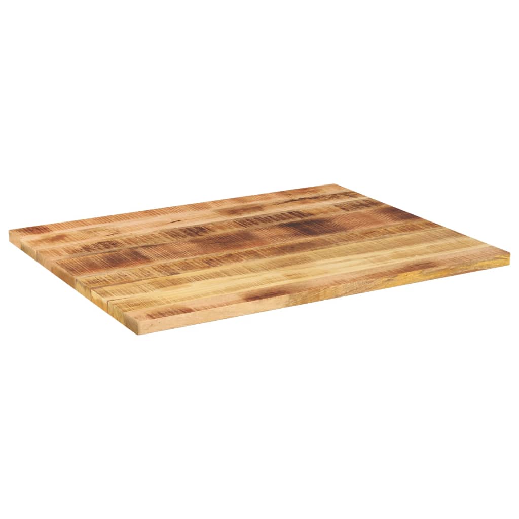Bordplate 90x80x3,8 cm rektangulær grovt heltre mango vidaXL