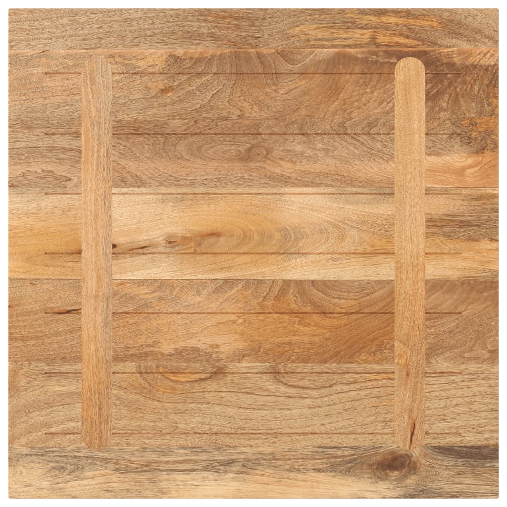 Bordplate 80x80x2,5 cm firkantet heltre mango vidaXL