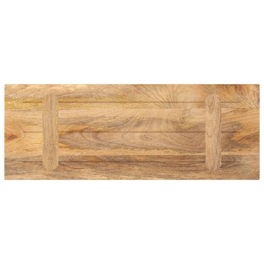 Bordplate 90x40x3,8 cm rektangulær heltre mango