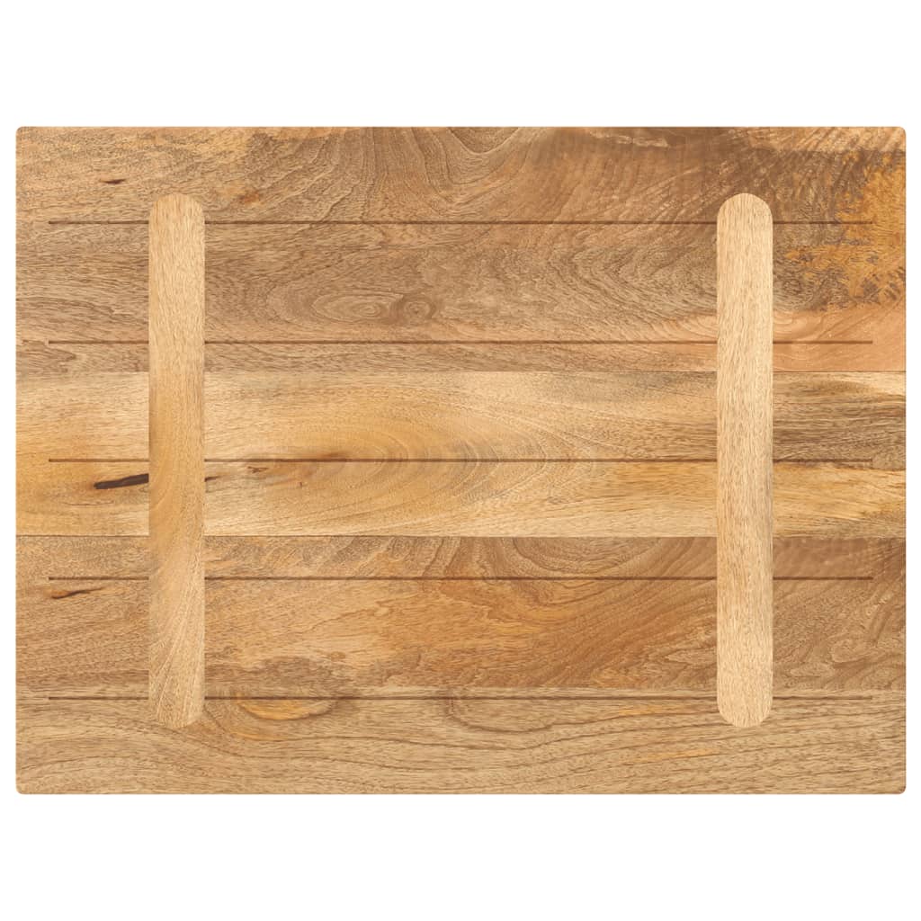Bordplate 80x60x3,8 cm rektangulær heltre mango vidaXL