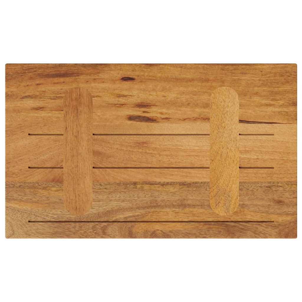 Bordplate 50x30x3,8 cm rektangulær heltre mango