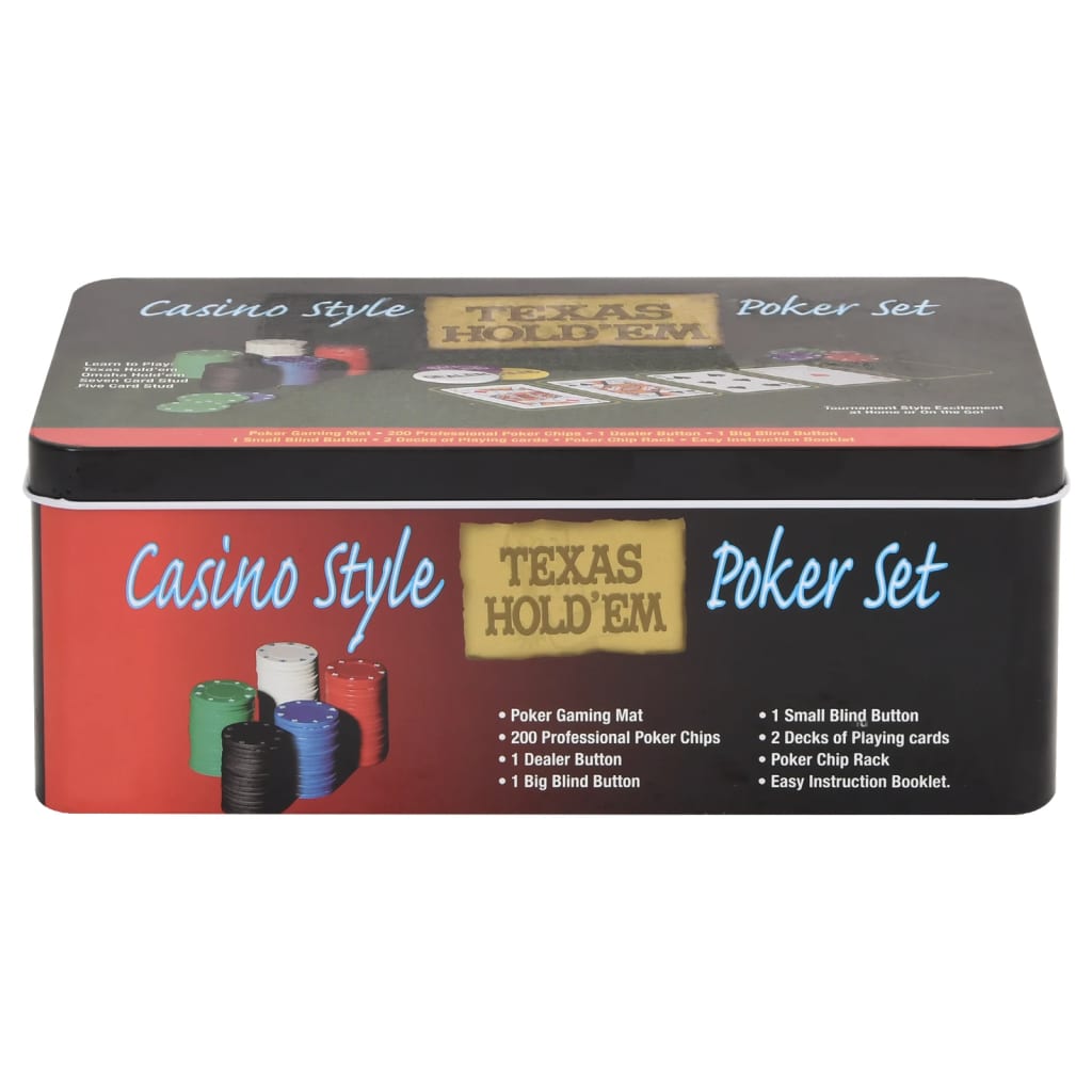 Pokersjetongsett 200 stk 4 g vidaXL