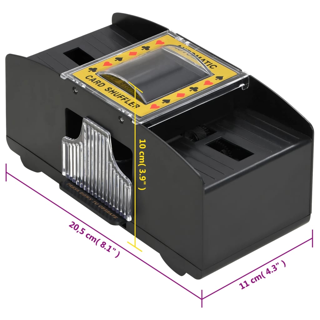 Automatisk kortblander svart 2 kortstokker