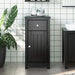 Baderomsskap BERG svart 40x34x80 cm heltre furu vidaXL