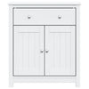 Baderomsskap BERG hvit 69,5x34x80 cm heltre furu