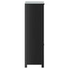 Baderomsskap BERG svart 69,5x34x110 cm heltre furu