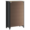 Baderomsskap BERG svart 69,5x34x110 cm heltre furu