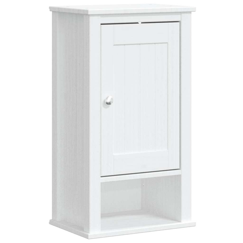 Baderomsskap BERG hvit 40x27x71,5 cm heltre furu vidaXL