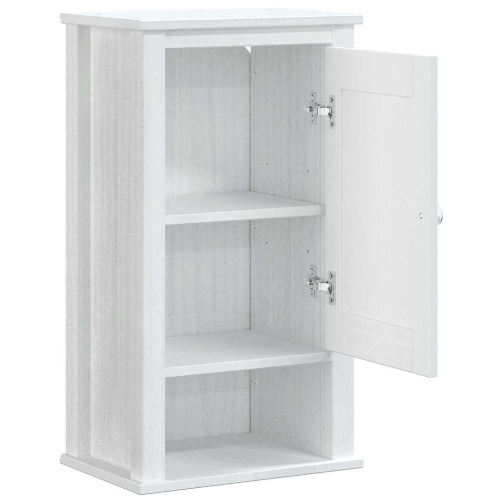 Baderomsskap BERG hvit 40x27x71,5 cm heltre furu vidaXL