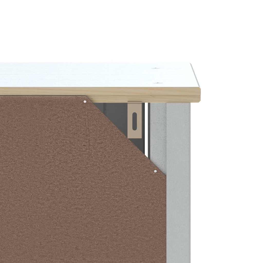 Baderomsskap BERG hvit 40x27x71,5 cm heltre furu vidaXL